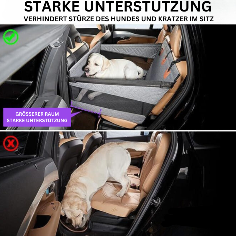 Hartboden-Einzelautositz für Hunde