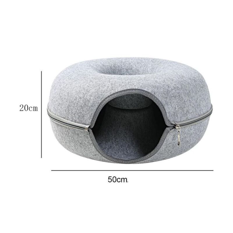 2in1 Premium Katzenbett Donut und Höhle