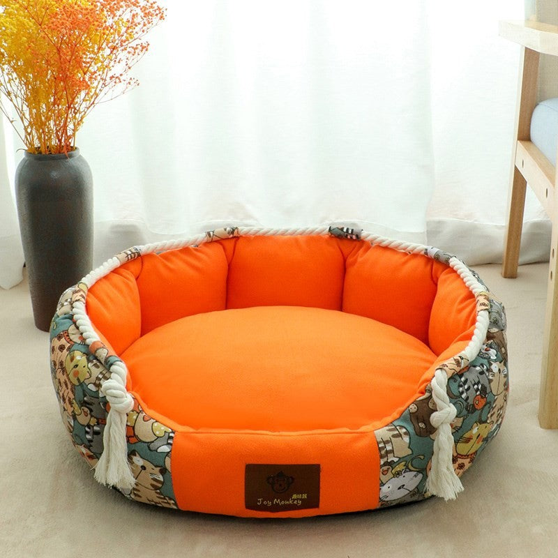 Robustes Hundebett Mit Spielseil Und Stauraum