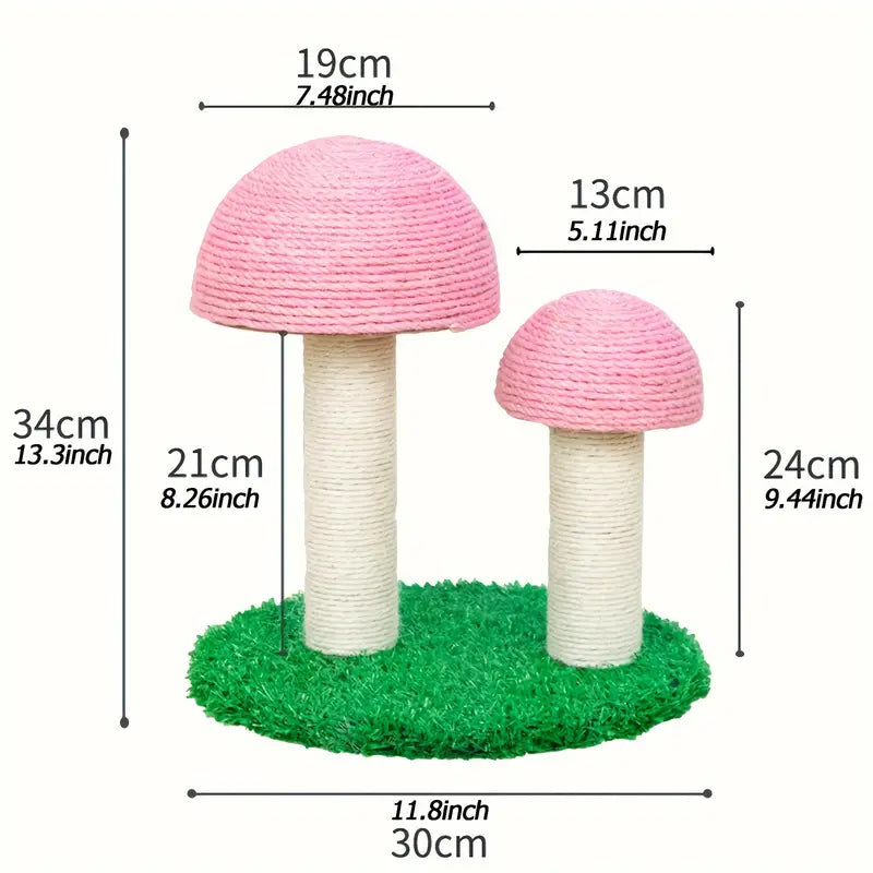 Katzen Pilz Kratzbaum aus Sisal