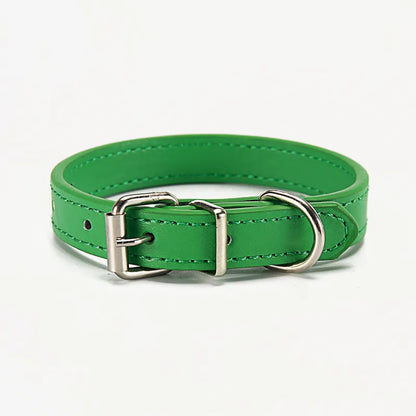 Buntes Lederhalsband für Hunde – Verstellbar und Strapazierfähig