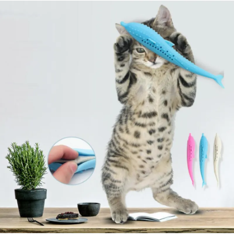 Silikon Haustier-Spielzeug In Walform Kauspielzeug für Katzen und Kleine Hunde