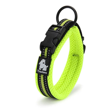 Truelove Reflektor-Hundehalsband – Atmungsaktiv und Verstellbar für Höchsten Komfort