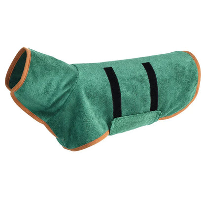 Kuscheliger Hunde-Badeumhang