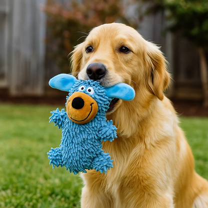 Kicherndes Zahnreinigungsspielzeug in Hundefarben