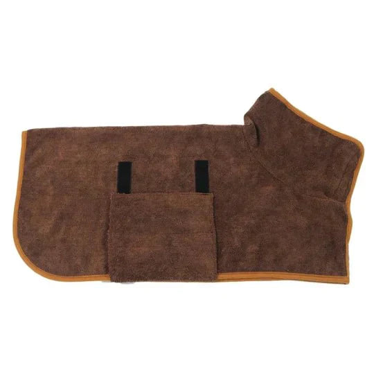 Kuscheliger Hunde-Badeumhang