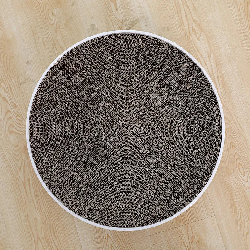 Katzenkratzmatte rund mit Süßem Design – Katzenkratzbrett für Mehr Kratzspaß und Entspannung