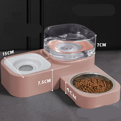 Futter- Und Wasserspender Für Haustiere Mit Tropfschutz