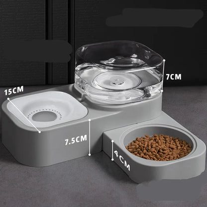 Futter- Und Wasserspender Für Haustiere Mit Tropfschutz