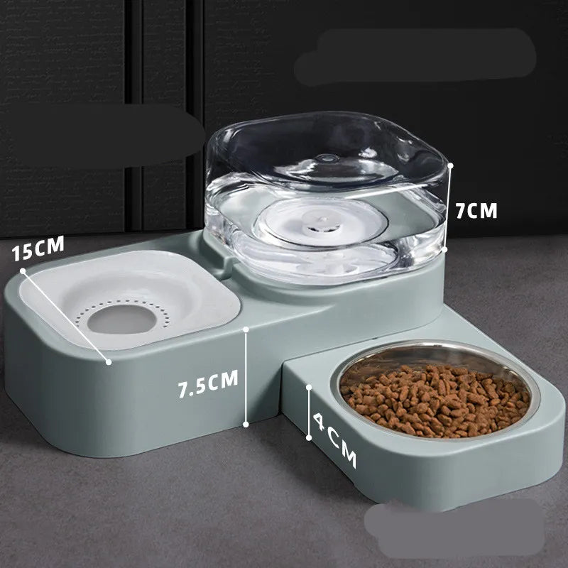 Futter- Und Wasserspender Für Haustiere Mit Tropfschutz