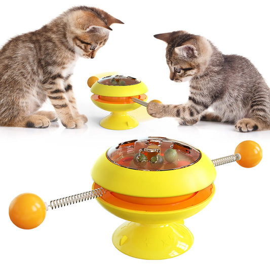 Interaktives Katzenspielzeug Mit Drehbällen – Spielzeug Für Aktive Katzen