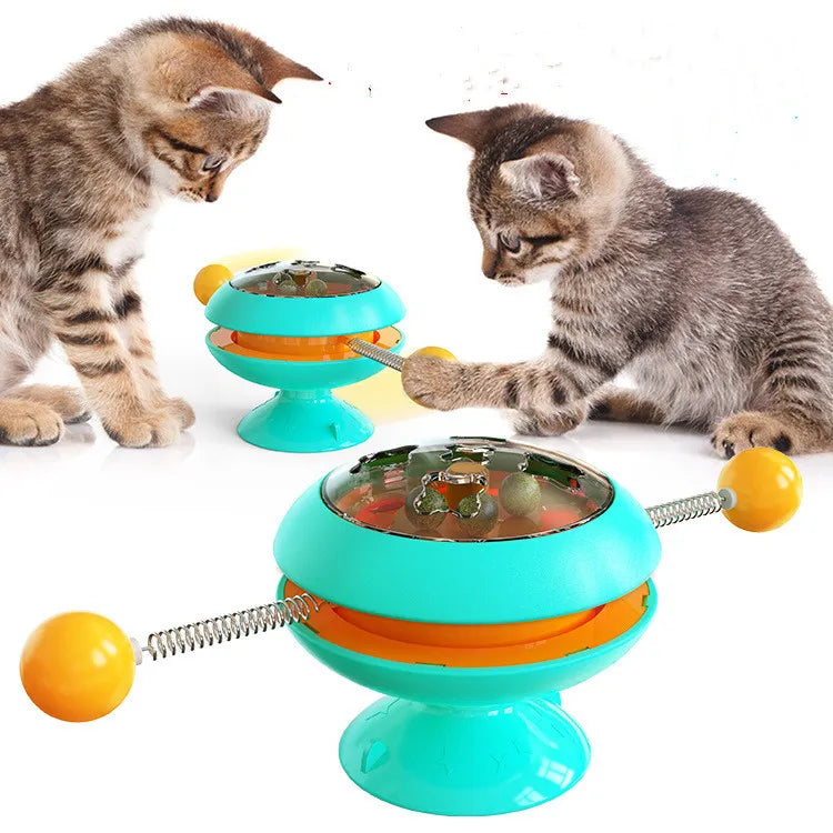 Interaktives Katzenspielzeug Mit Drehbällen – Spielzeug Für Aktive Katzen