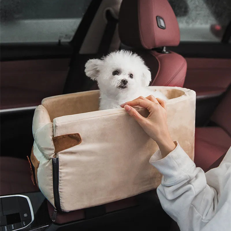 Bequeme Auto-Hundetasche für Kleine Haustiere mit Sicherer Sitzbefestigung