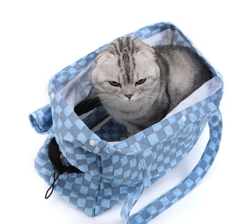 Hundetragetasche im Taschenstil – Kompakte Haustiertasche aus Hochwertigem Gewebe