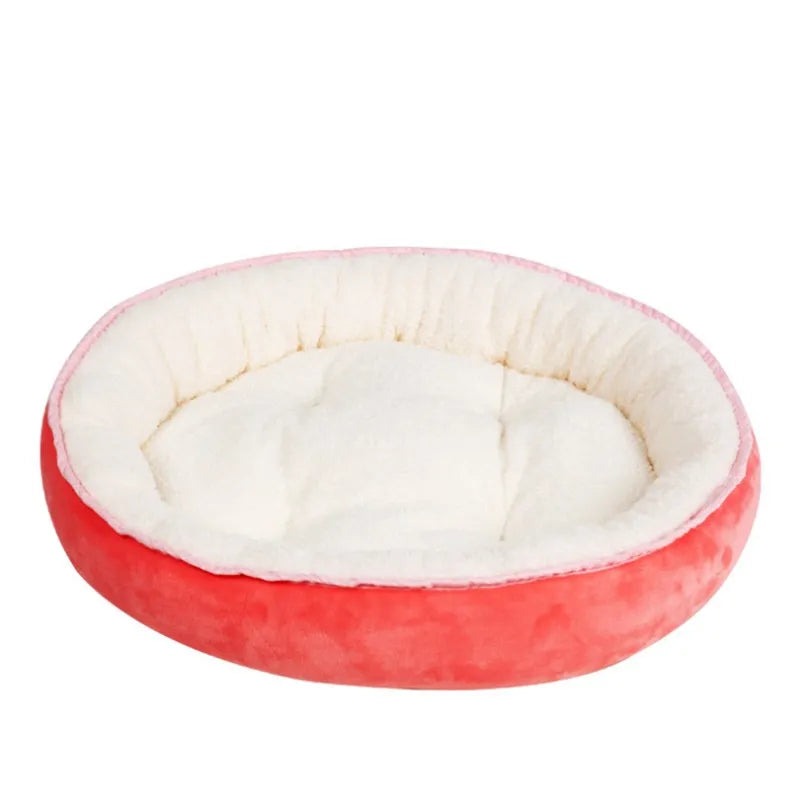 Gemütliches Haustierbett für Hunde und Katzen – Weiches Rundbett für Komfort und Entspannung