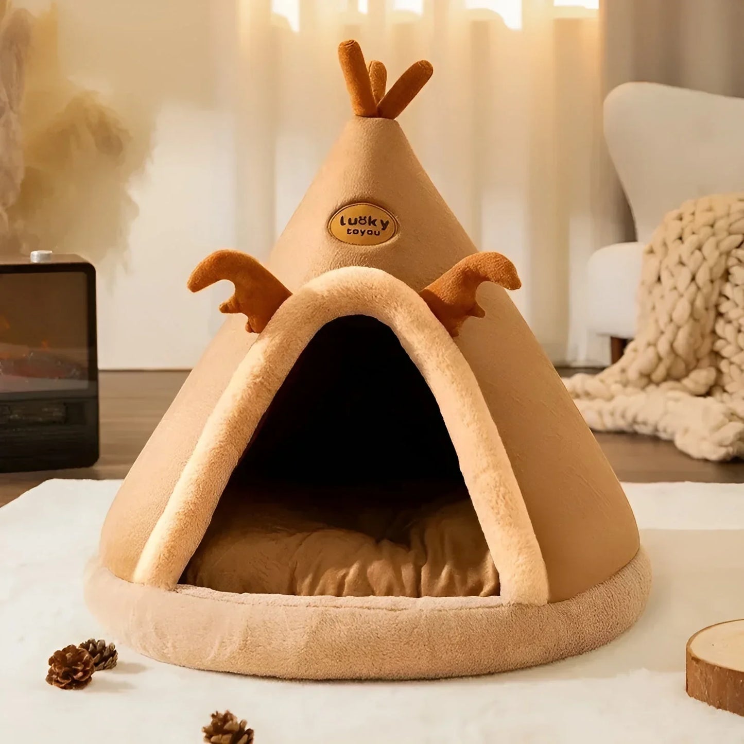 Gemütliche Tierhöhle Im Tipi-Design