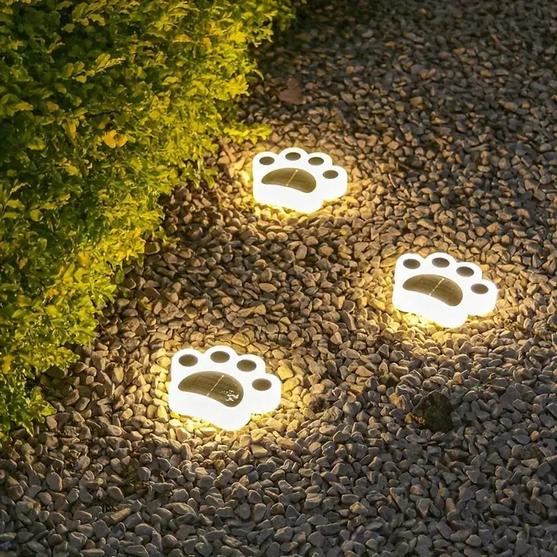 Solarleuchten Im Pfoten-design – Kabellose Gartenbeleuchtung