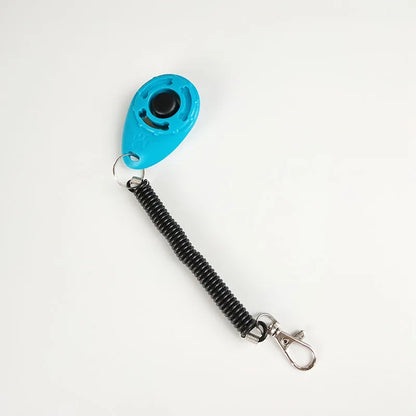 Hundetrainer Clicker – Ergonomischer Klicker mit Spirale und Karabinerhaken