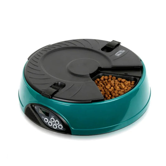 Automatischer Futterspender für Hunde und Katzen mit Timer und Portionskontrolle