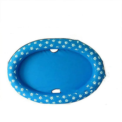 Hundebadewanne – Aufblasbare Hundebadewanne für Haustiere mit Blumenmuster für Innen und Außen