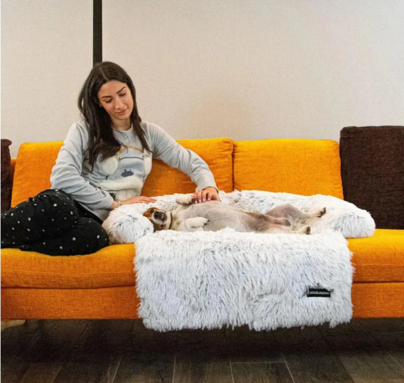 Kuscheliges Hundesofa mit luxuriösem Design