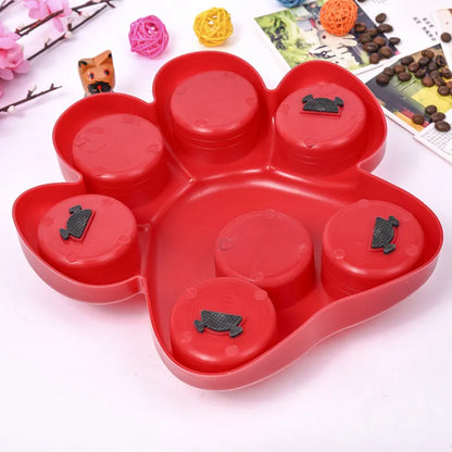 Hundespielzeug Futterstation mit Pfoten-Design – Interaktives Spielzeug für Hunde zur Geistigen Stimulierung