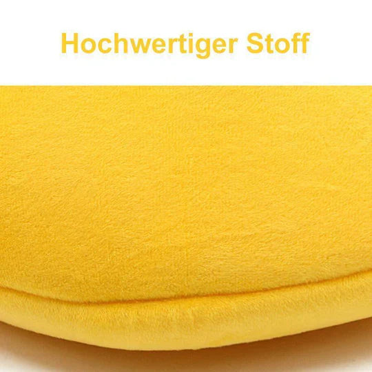 Bananenförmiges Haustierbett