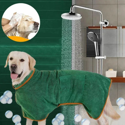 Kuscheliger Hunde-Badeumhang