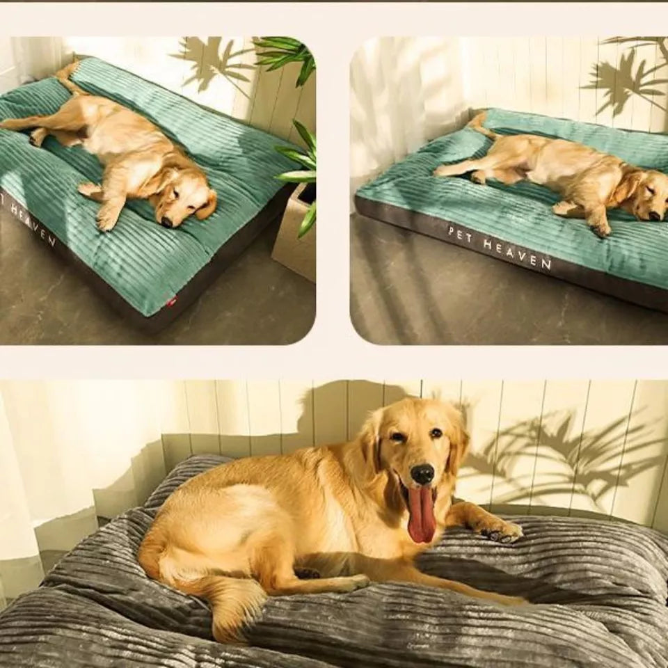 Flauschiges Hundebett mit abnehmbarem Bezug