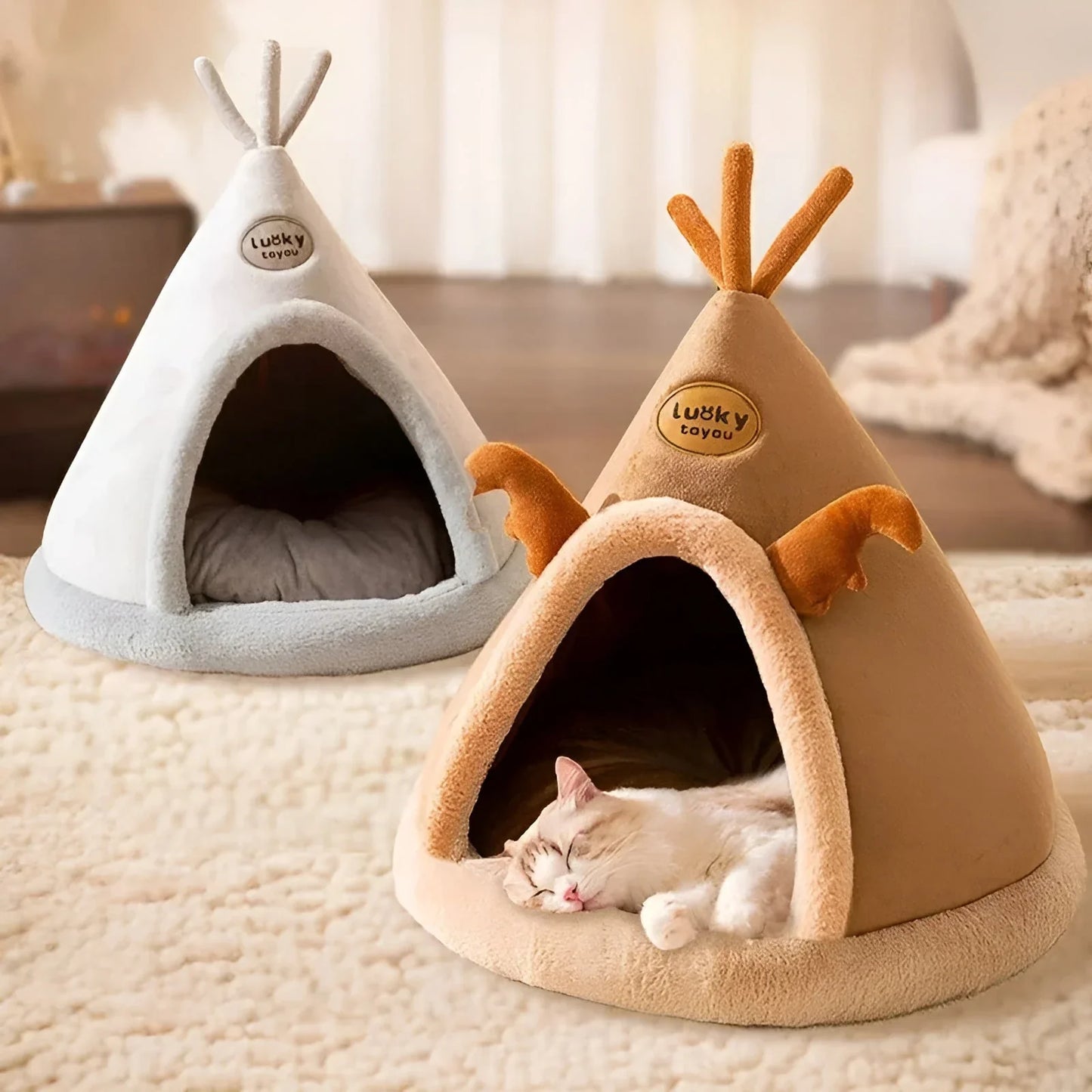 Gemütliche Tierhöhle Im Tipi-Design
