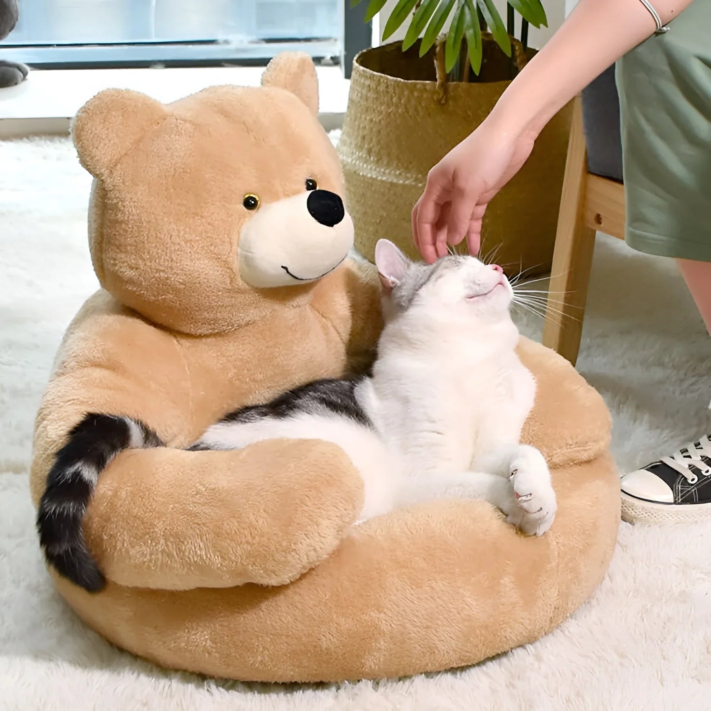 Flauschiges Schlafkissen für Haustiere