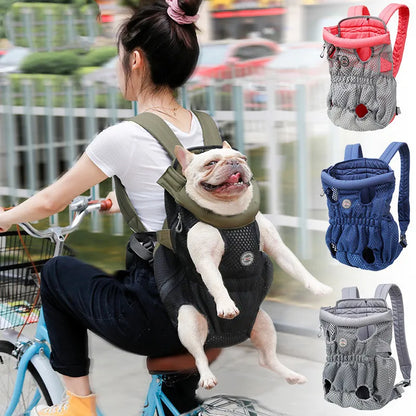 Tragbarer Hundetrage-Rucksack – Bequem und Atmungsaktiv für Haustiere
