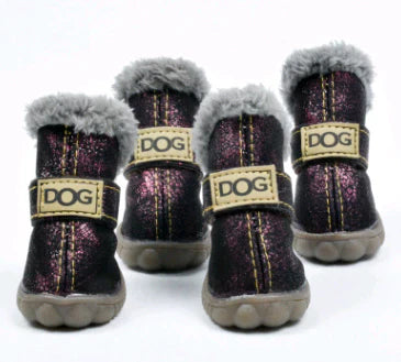 Kuschelige Hundeschneestiefel