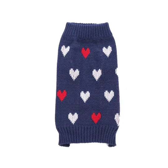 Weihnachtlicher Hundepullover Mit Schneeflocken