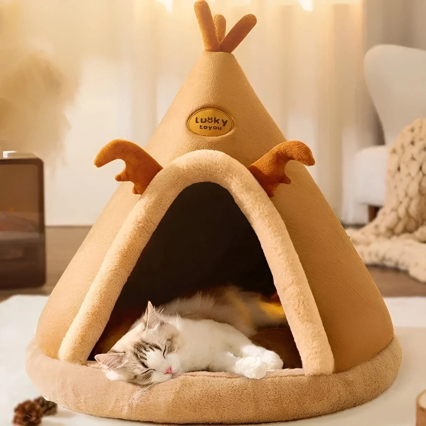 Gemütliche Tierhöhle Im Tipi-Design