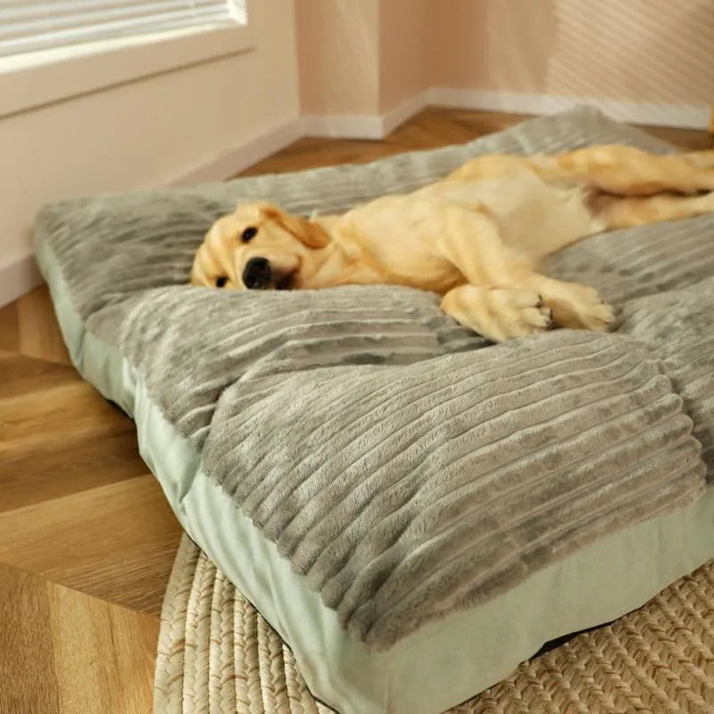 Flauschiges Hundebett mit abnehmbarem Bezug