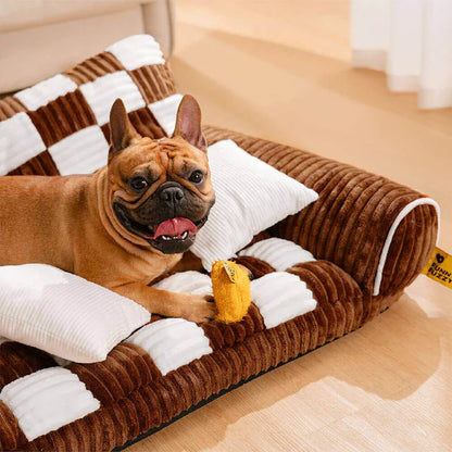 Luxuriöse Hundebettbank