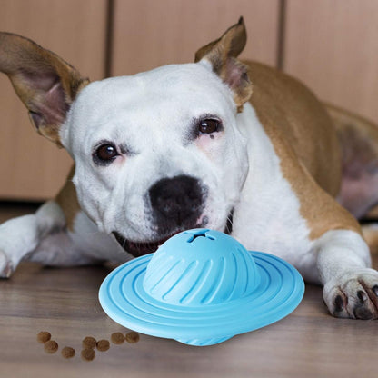 Interaktives UFO-Hundespielzeug – Futterball mit Leckerlispender für Hunde