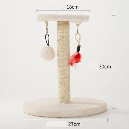 Katzenkratzbaum im Herz- Oder Stern-Design mit Spielzeug