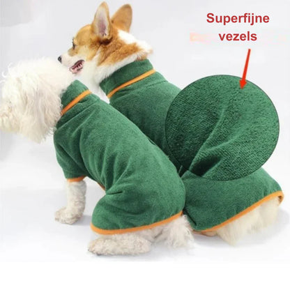 Kuscheliger Hunde-Badeumhang