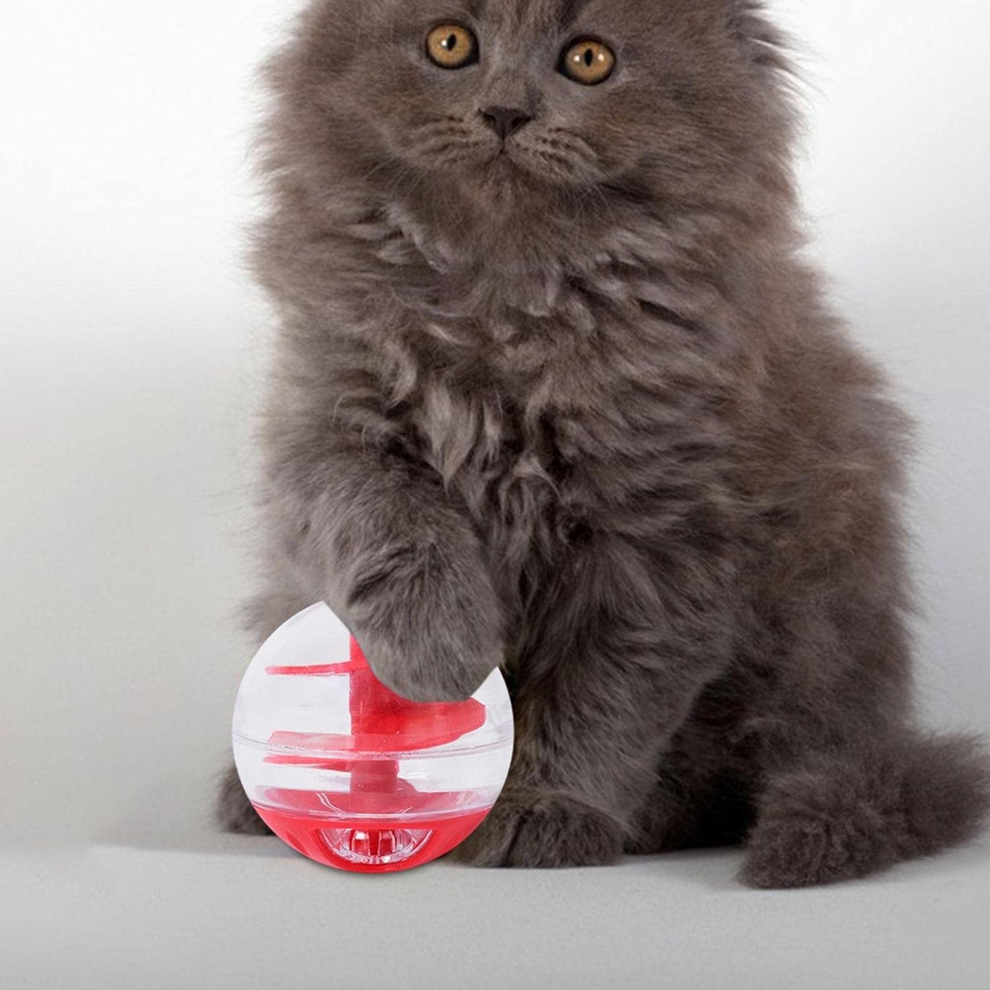 Katzenspielzeug Futterball – Interaktiver Leckerli-Spender Zum Spielen Lernen