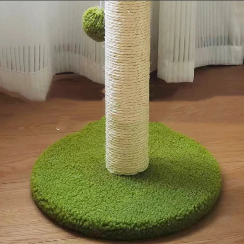 Katzenkratzbaum Im Palmen-Design – Sisal Kratzbaum mit Bällen zum Spielen