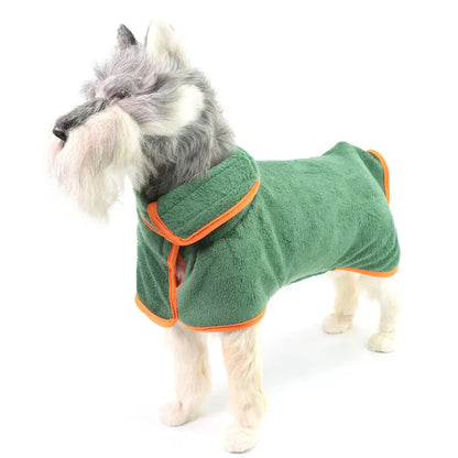 Kuscheliger Hunde-Badeumhang