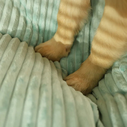 Flauschiges Hundebett mit abnehmbarem Bezug