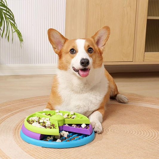 Puzzle-Feeding Napf mit Mehrfachfächern