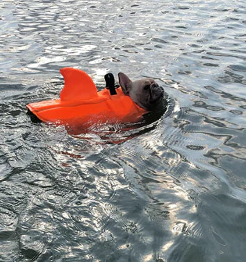 Hundeschwimmweste mit Flossen für sicheren Wasserspaß