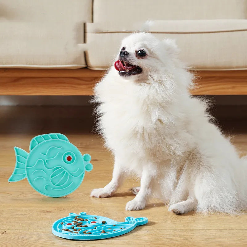 Lustige Fisch-Matte für Kinder – Rutschfeste Silikon-Spielmatte
