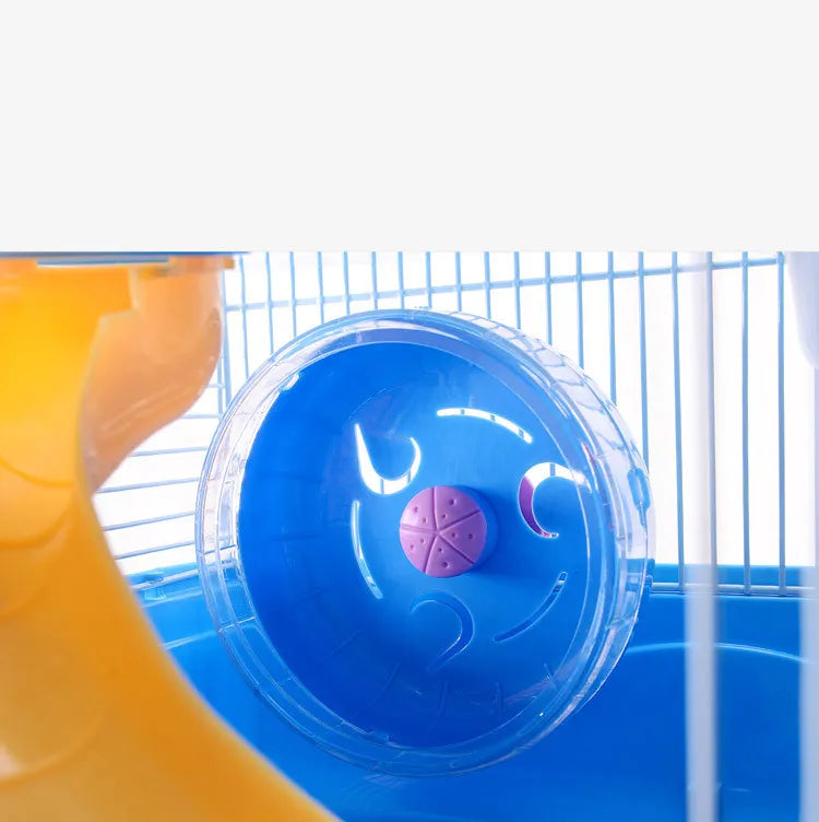 Hamsterkäfig mit Etagen und Trinkflasche – Kompakter Käfig für Nagetiere