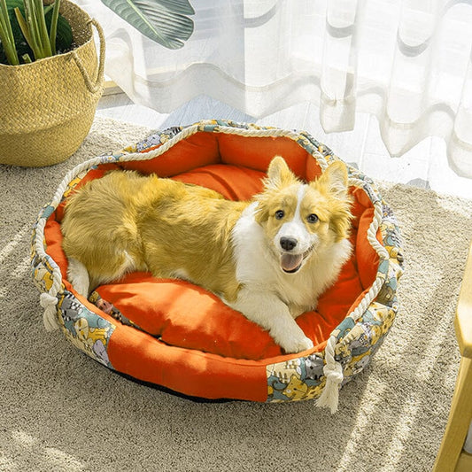 Robustes Hundebett Mit Spielseil Und Stauraum
