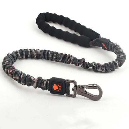 Elastische Hundeleine mit Stoßdämpfung – Verstellbare Nylon-Leine für Hunde